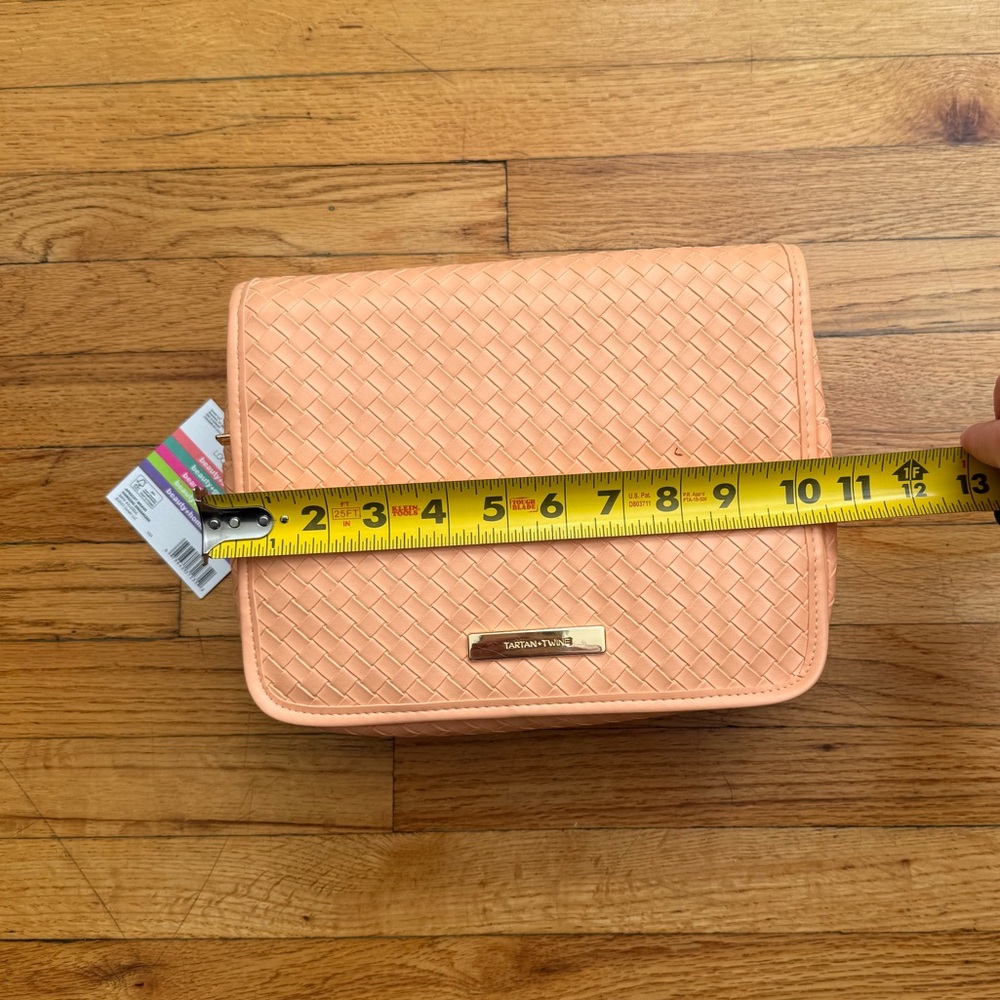 Peach Woven Cosmetic Travel Case - Picture 10 of 12